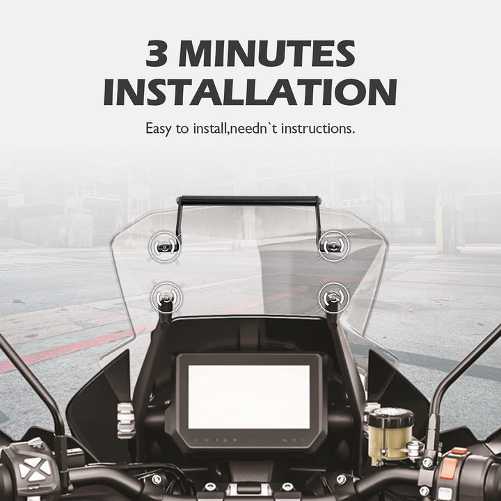 Motorrad GPS/Smartphone Navigation Stahlhalterung Adapterhalter Frontlenker Hauptständer Ersatz für