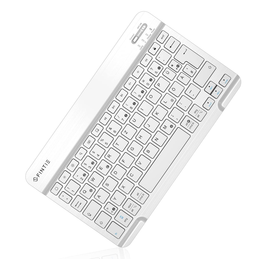 FINTIE Ultradünn Bluetooth Tastatur mit deutschem Layout QWERTZ für iPad Air/Pro/Mini/iPad 10.9/10.2