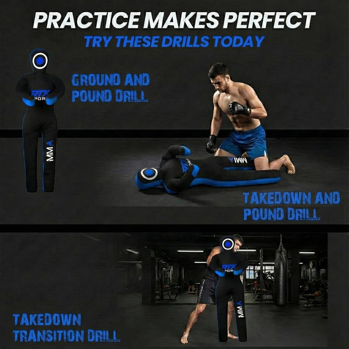 RTX MMA Judo Grappling Dummy -Boxenbeutel Brazilian BJJ Jiu Jitsu Standposition Wrestling BJJ Dummy
