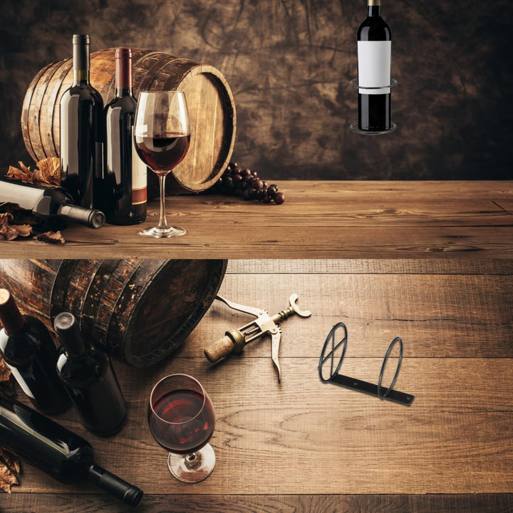 GALPADA Flaschenständer Weinregal Schmal Hoch Stehend Wein Rot: schwarz Weinregal für Schrank Wein R