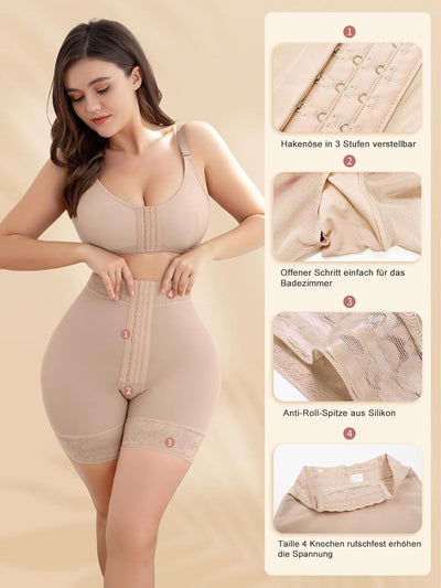 SHAPSHE Damen Bauchweg Unterhose Po Push Up Shapewear Bauch Kontrolle Figurformende Unterwäsche Hohe