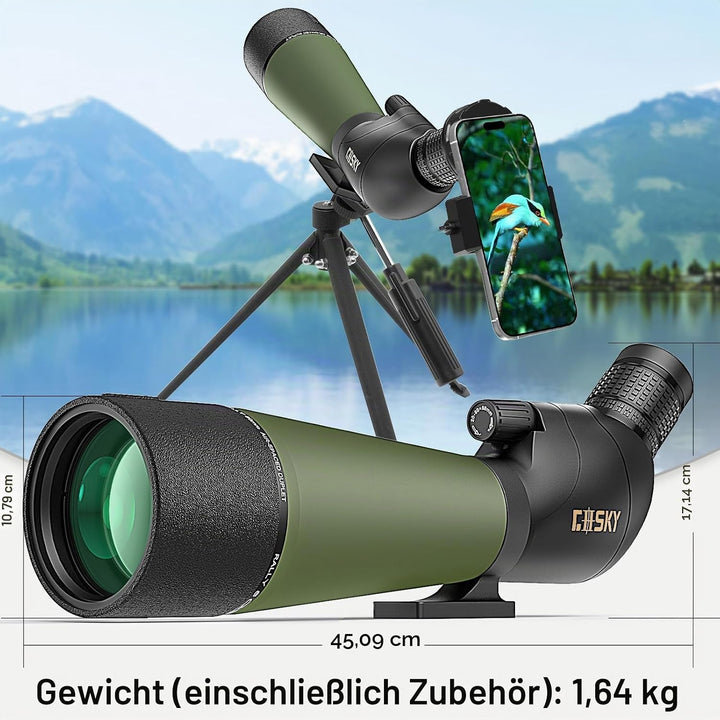 Gosky 20-60x Spektiv (80 spektiv Grün)