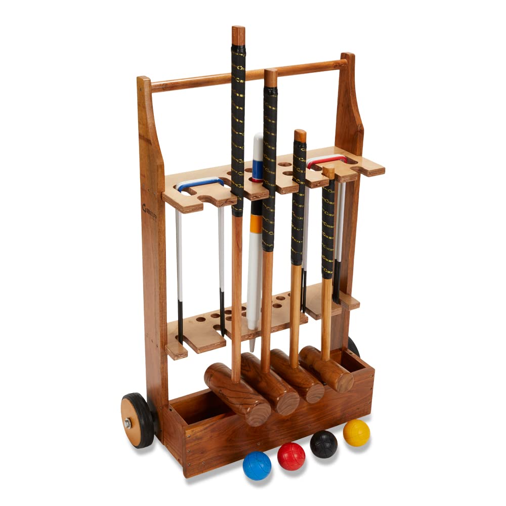 Uber Games Croquet (Cricket) 9 Nine Wicket Koffer-Set, Nine Wicket Koffer-Set