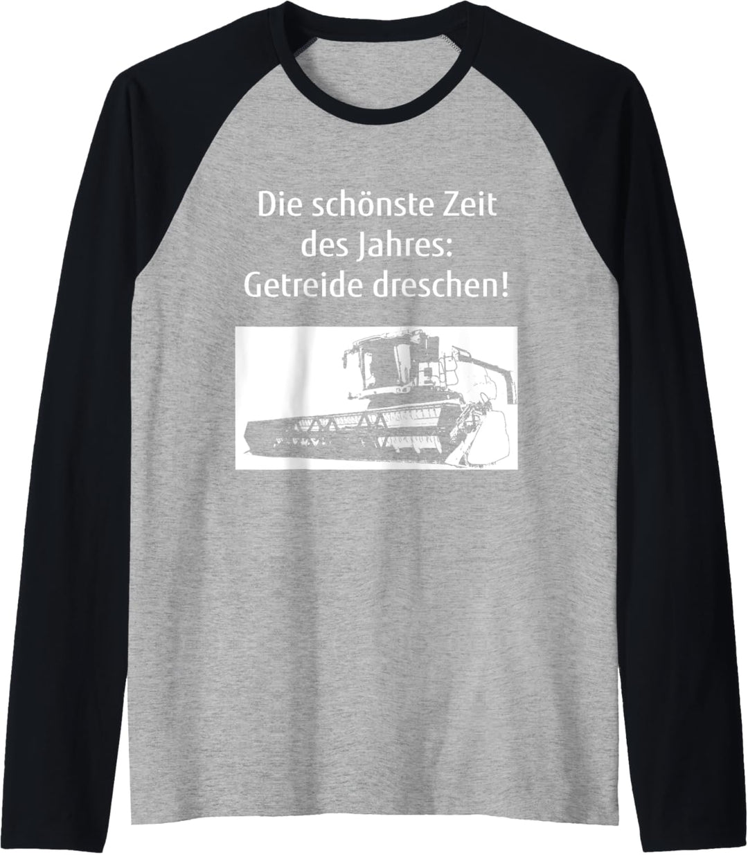 Mähdrescher Landwirt Bauer Landwirtschaft Getreide-Ernte Raglan