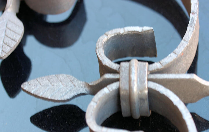 Schmiedeeisen Ornament, Zierelement für Fenstergitter, Geländer, Zaun, Gartentür usw.