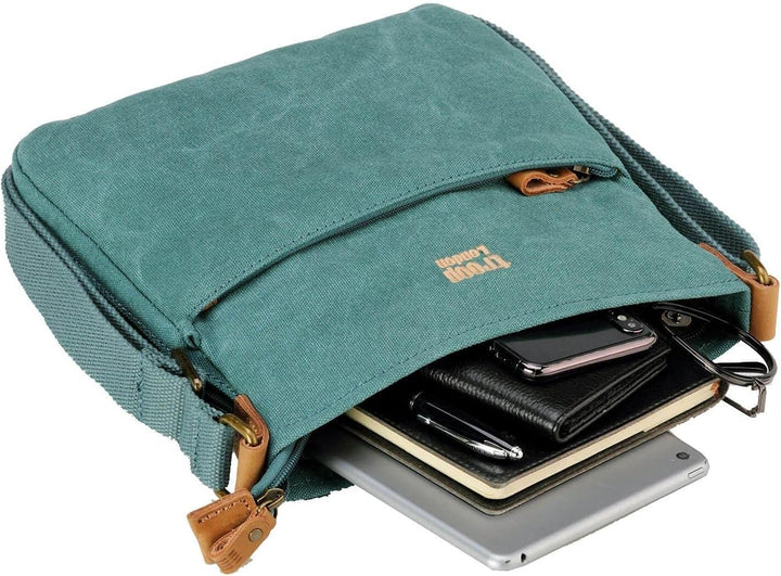 troop London TRP0237 Klassischer Stoff Schultertasche Aschgrau, Aschgrau