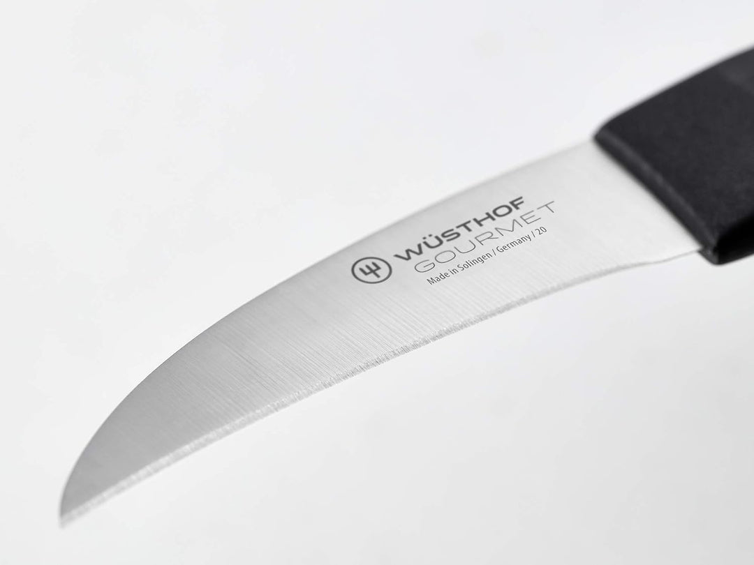 WÜSTHOF Gourmet Messerblock mit 5 Artikeln, 6cm, 10cm, 20cm,18cm, 23cm 4 Kochmesser, Wetzstahl, 4 Ko
