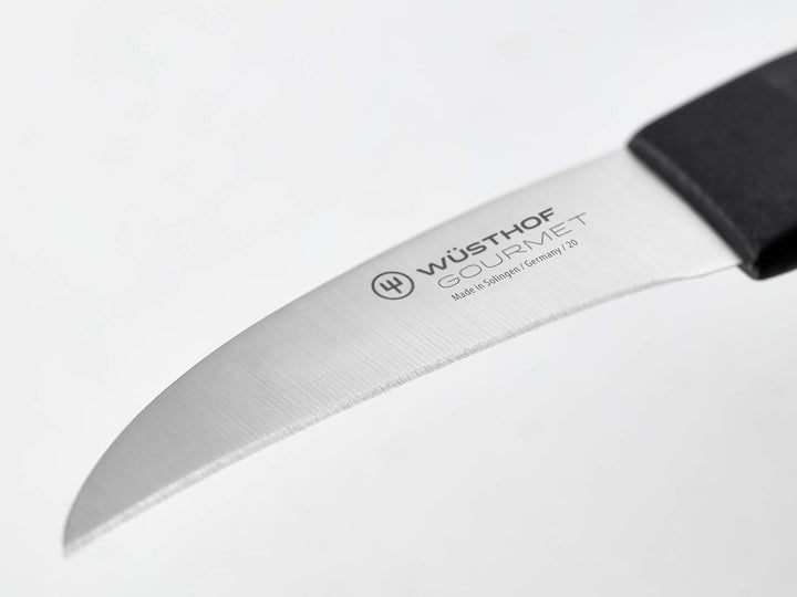 WÜSTHOF Gourmet Messerblock mit 5 Artikeln, 6cm, 10cm, 20cm,18cm, 23cm 4 Kochmesser, Wetzstahl, 4 Ko