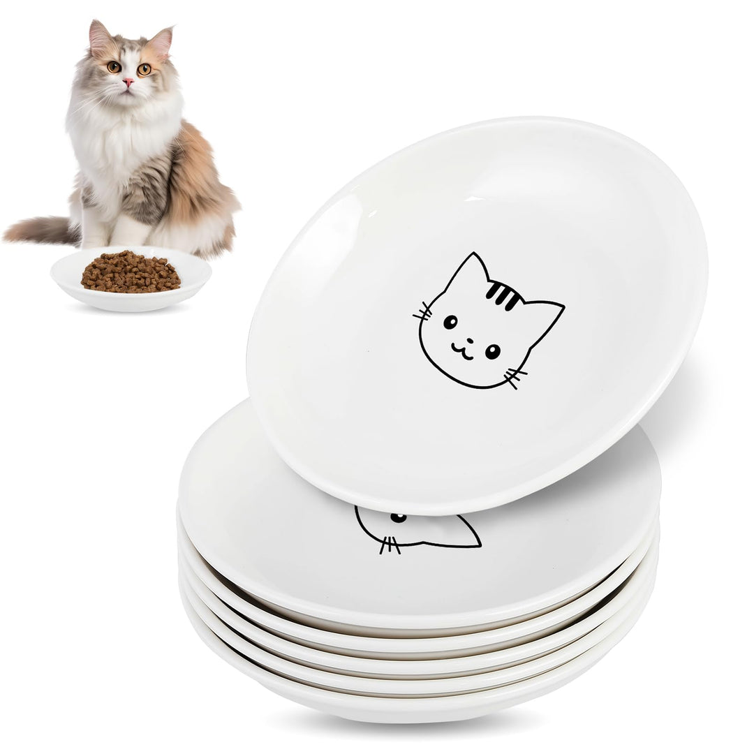 Galerie SV 6 Stück Futternapf Katze - Katzen Napfset - Katzennapf Keramik - Katzennapf ErhöHt - Napf