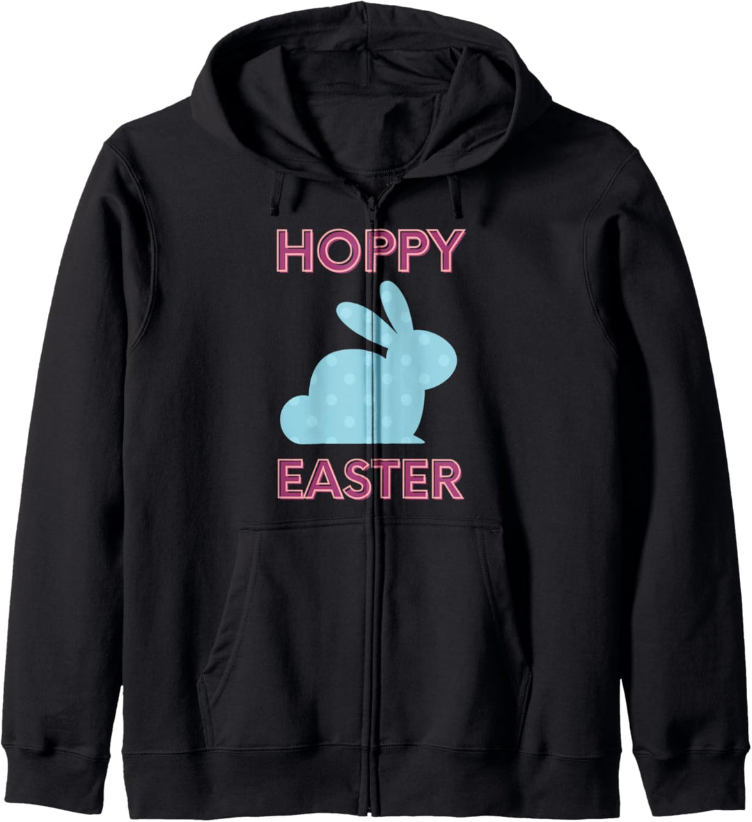 Hoppy Easter Cute Blue Easter Bunny Rabbit Design Animal Kapuzenjacke