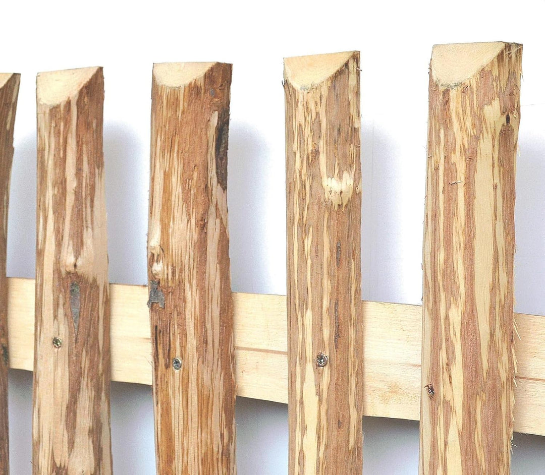 BooGardi Zaunelement Haselnuss · 144 Grössen · 50 x 90 cm (7-9 cm) · Staketenzaun Bausatz für Latten