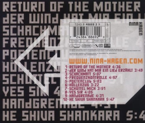 Return of the Mother, Audio-CD