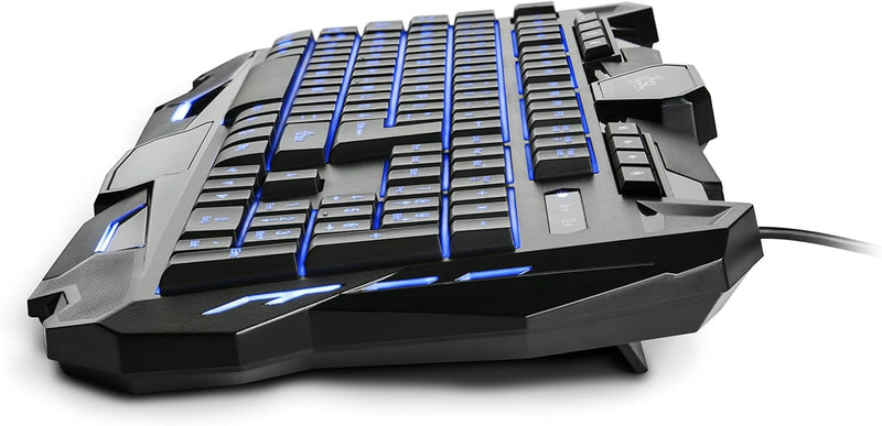 CSL Morpheus - Gaming Tastatur & Maus Set | LED-Beleuchtung | RGB | schwarz | QWERTZ-Tastenlayout |