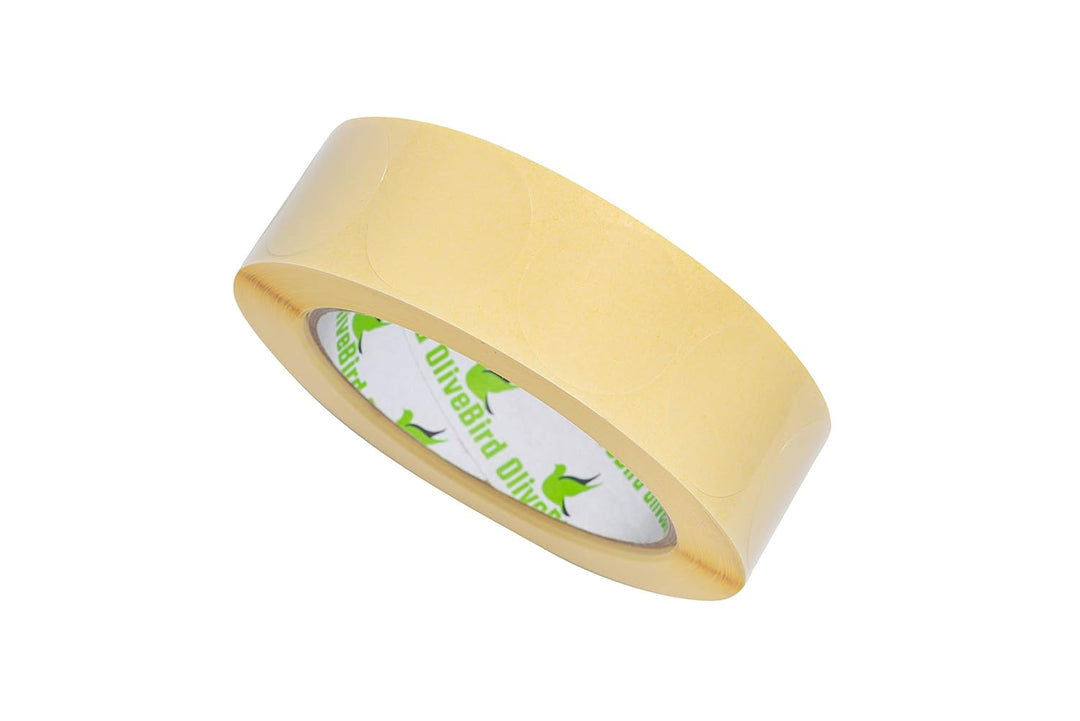 OliveBird [9 Rollen, 9.000 Etiketten] Klare Aufkleber Runde Etiketten Rund 30mm / 3cm Durchmesser -