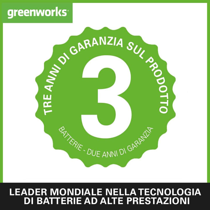 Greenworks 40V Akku Rasentrimmer & Kantenschneider mit Rad für klein-mittelgrosse Gärten, 33m Schnit