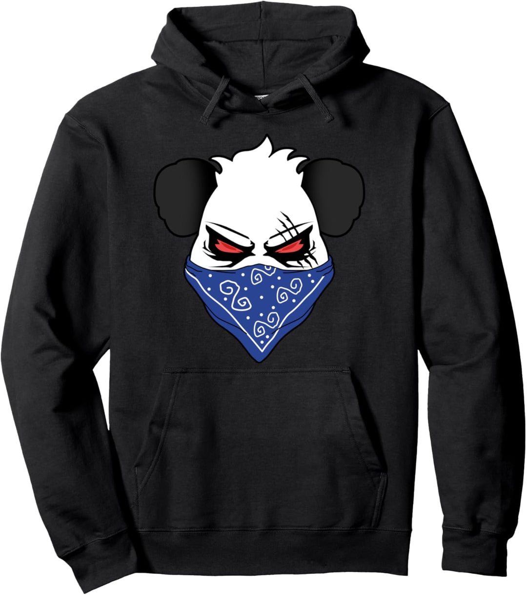 Böser Pandabär mit Maske Bären Tiere Panda Pullover Hoodie