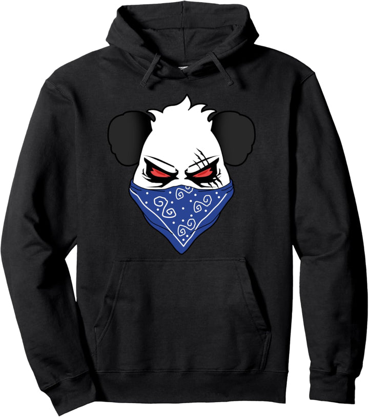 Böser Pandabär mit Maske Bären Tiere Panda Pullover Hoodie