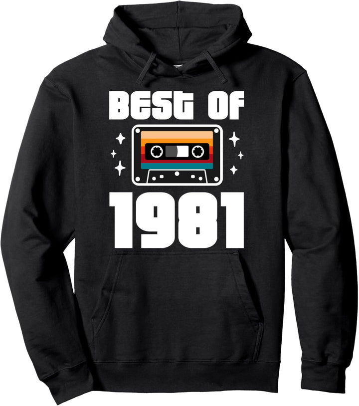 Best Of 1981 Vintage Retro Geburtstag Pullover Hoodie