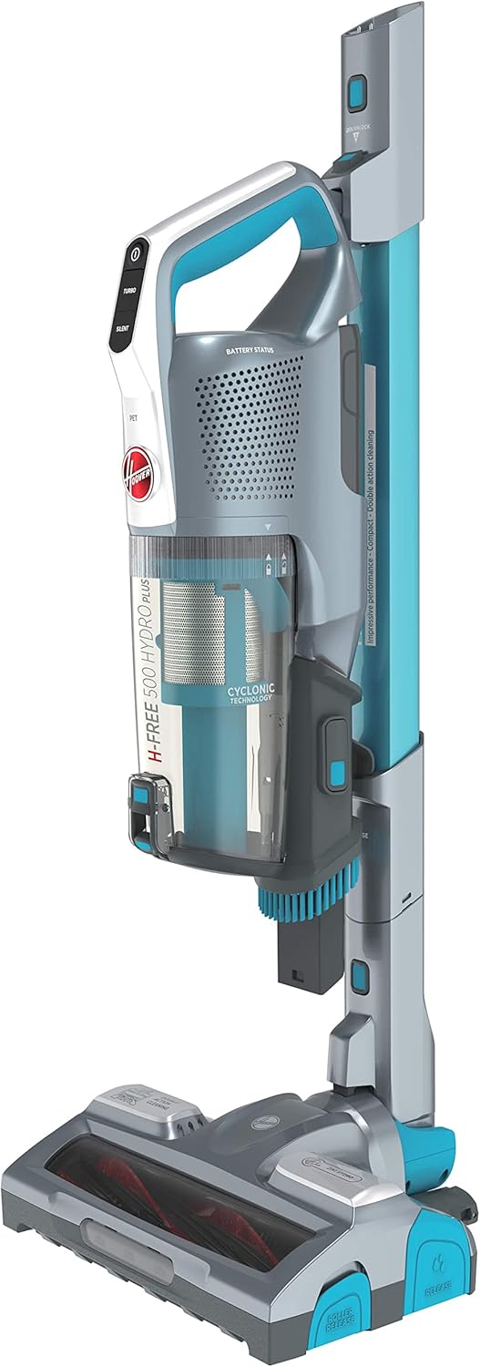 Hoover H-FREE 500 HYDRO PLUS Akku Saugwischer mit Licht – 3-in-1 Staubsauger mit Wischfunktion & Han