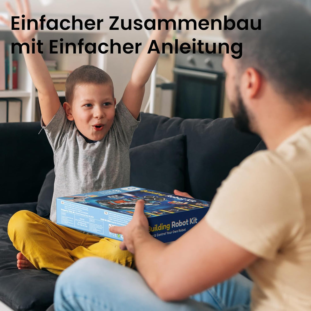 Sillbird Technik Roboter Kinder Bausatz, 5-IN-1 Technic Wall Roboter mit Licht- und Soundeffekte, Ba