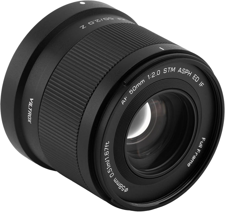 VILTROX 50mm F2 Vollformat Objektiv für Nikon Z, AF 50mm f/2 Z Standard Prime Objektiv mit grosser B