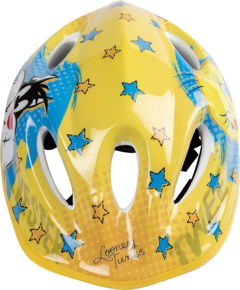 Warner Bros. Baby-Jungen Fahrradhelm Looney Tunes Titti Silvestro Kinderhelm für Mädchen, 52-56 cm,