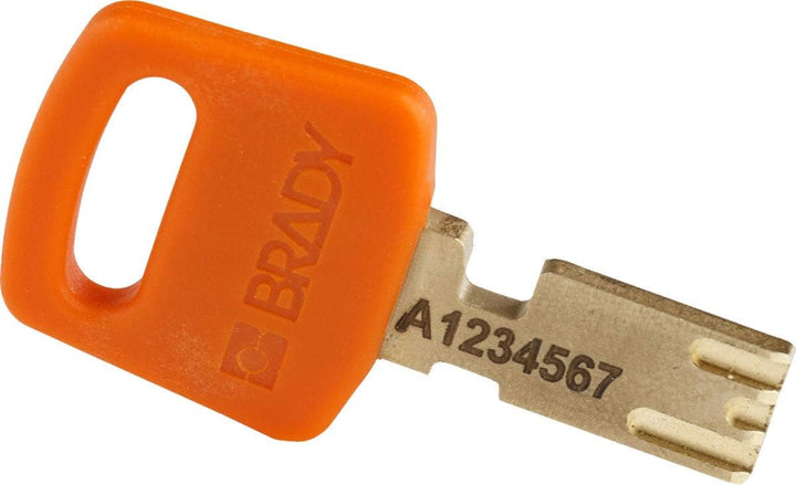Brady (NYL-ORG-38PL-KD) SafeKey Nylon Lockout-Vorhängeschloss Mit Nylon Bügel 38.00 mm Orange KD - V