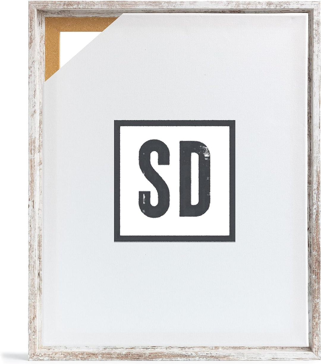 Stallmann Design Schattenfugenrahmen für Keilrahmen | 40x50 cm | Vintage | MDF Rahmen für Leinwände