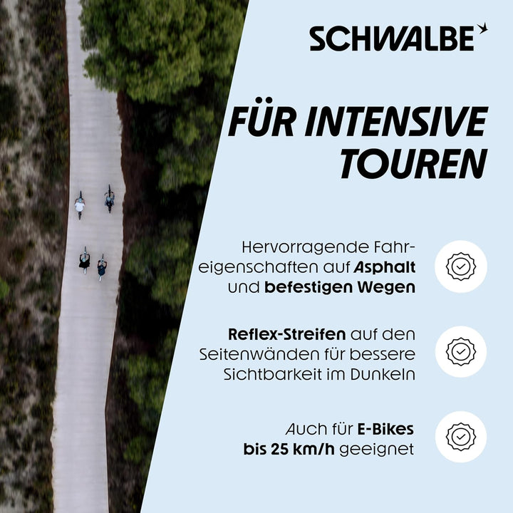 Schwalbe Marathon Almotion Evo Faltreifen // 55-622 (28x2,15') RaceGuard Schwarz, Schwarz