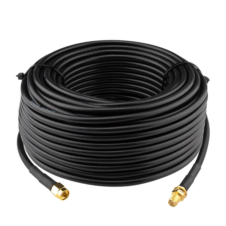 Boobrie SMA-Kabel, männlich, weiblich, 25 m, RG58, 50 Ohm, Koaxial, Verlängerung, Antenne, für Route