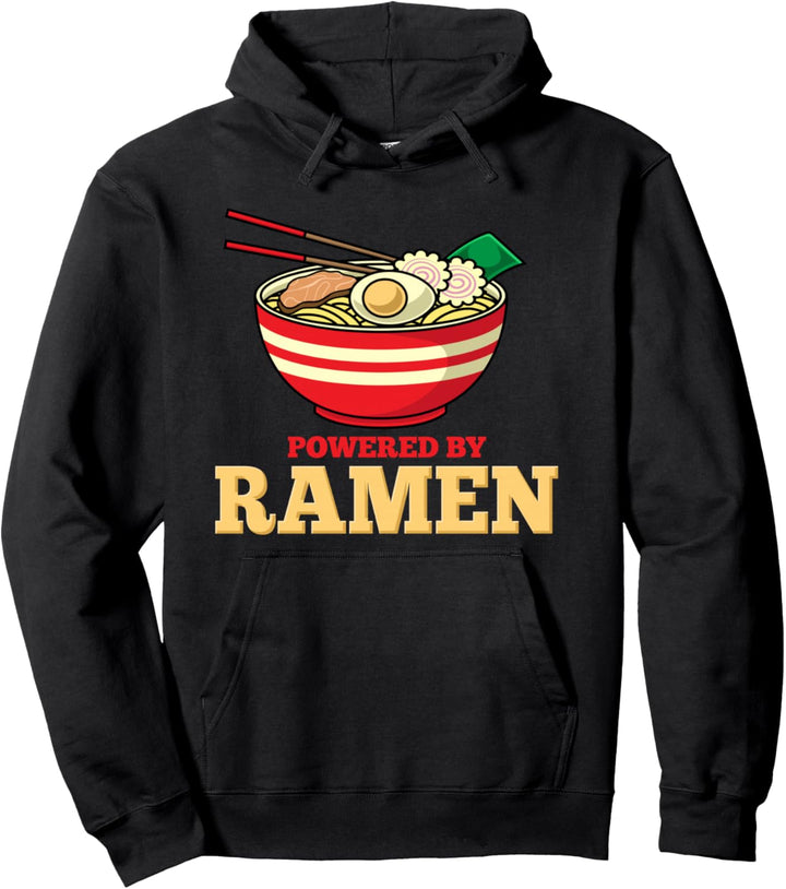 Powered By Ramen - japanische Nudeln Pullover Hoodie