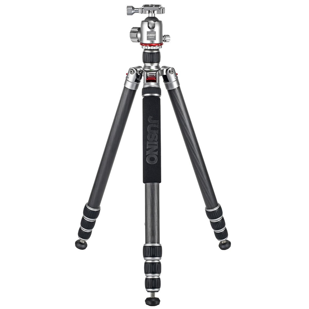 JUSINO Profi Traveller Karbon-Stativ Monopodfunktion TK-324C + Kugelkopf FGS-41 93cm Gesamthöhe mit