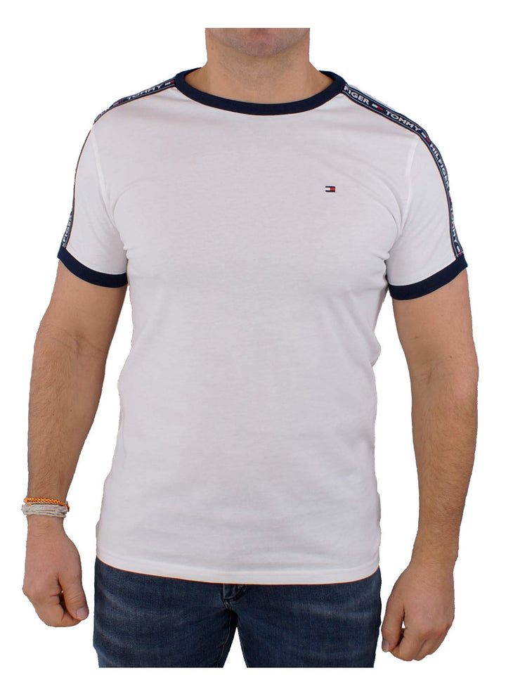 Tommy Hilfiger Herren T-Shirt S Weiss, S Weiss