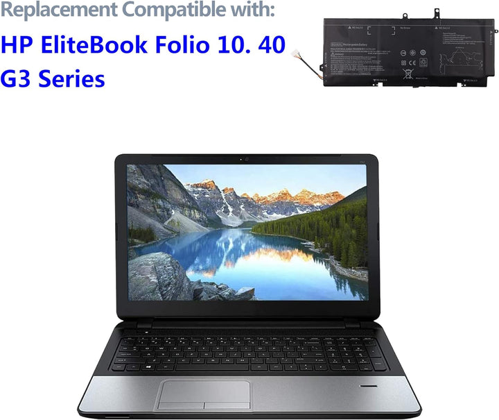 Swark Laptop Akku BG06XL Replacement Komplett with EliteBook Folio 10. 40 G3 Series BG06045XL BG06 8