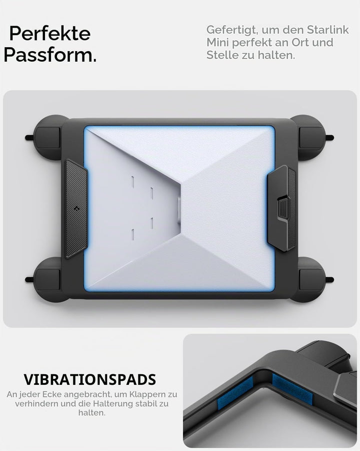 Spigen Starlink Mini Halterung [Starke Haftkraft bis 23 kg] Saugnapfhalterung mit Schnellverschluss-