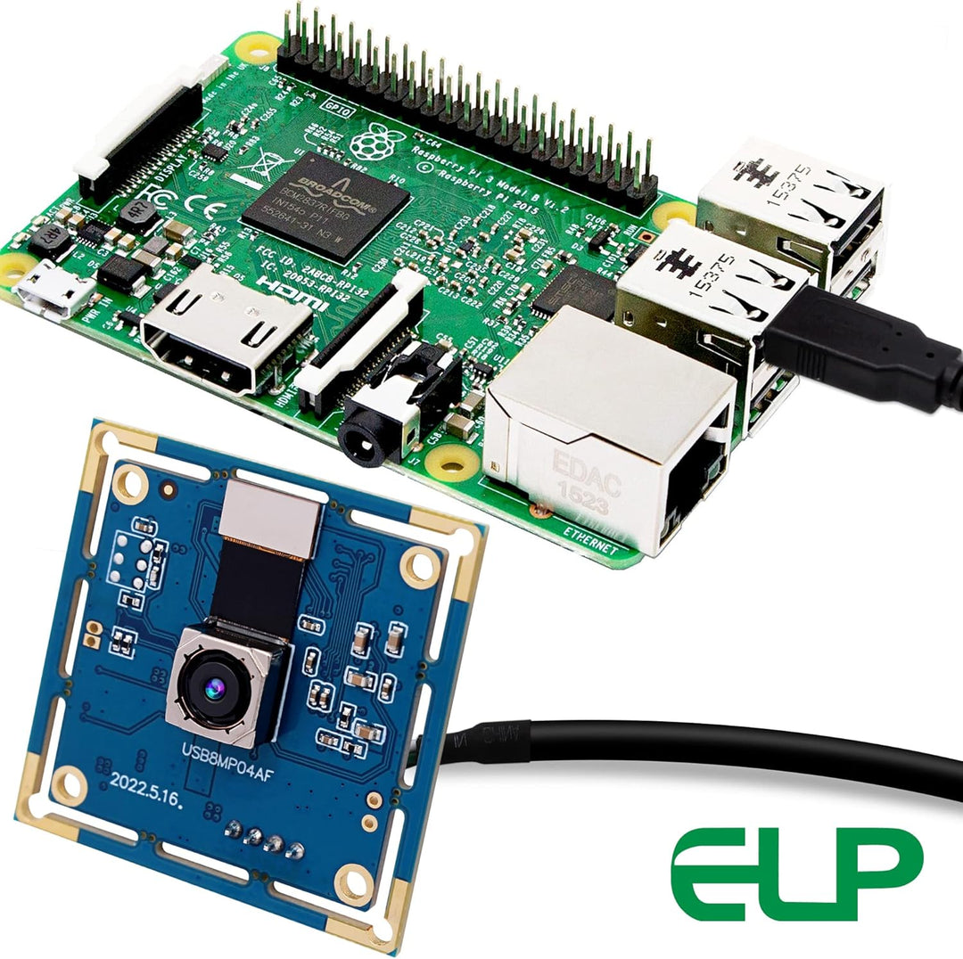 ELP 8MP USB Autofokus-Kamera für Computer und 3D-Drucker, Full HD 2448P, Lightburn Cam
