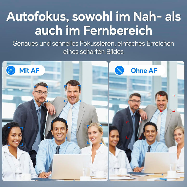 N newline Webcam 4k 30FPS PC Kamera mit 2 Mikrofon mit Sony Sensor, Aktualisiert Autofokus, Lichtkor