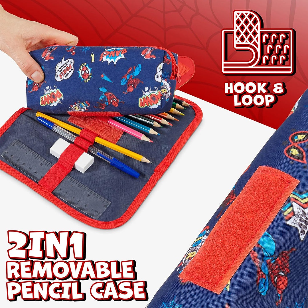 Marvel Spiderman Federtasche Junge Gefüllt, Mehrere Fächer, Federmäppchen Aesthetic, Mäppchen mit In