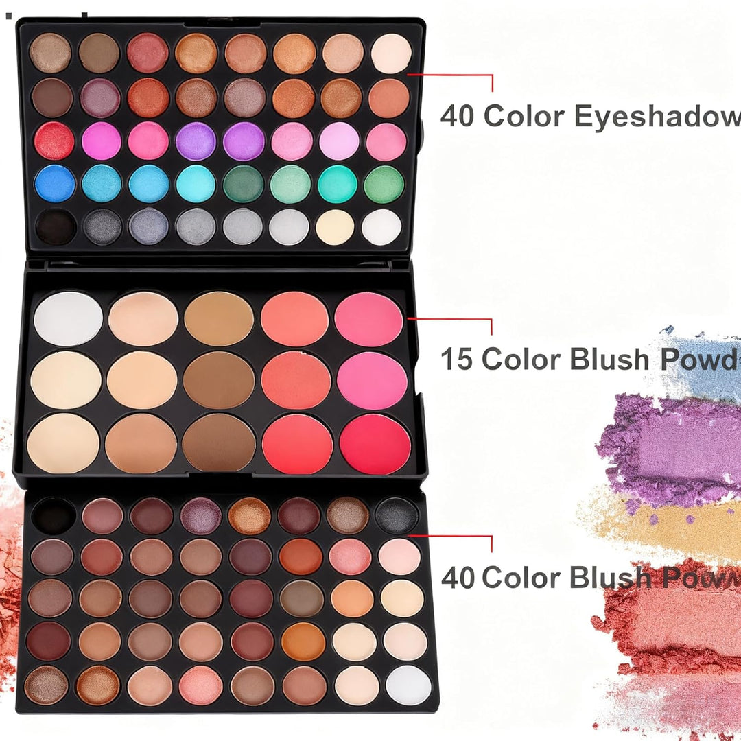 Vielseitiges Make-up-Set, Holzsammlung Cosmetics Schminkkoffer Reisekosmetik-Set Geburtstag Weihnach