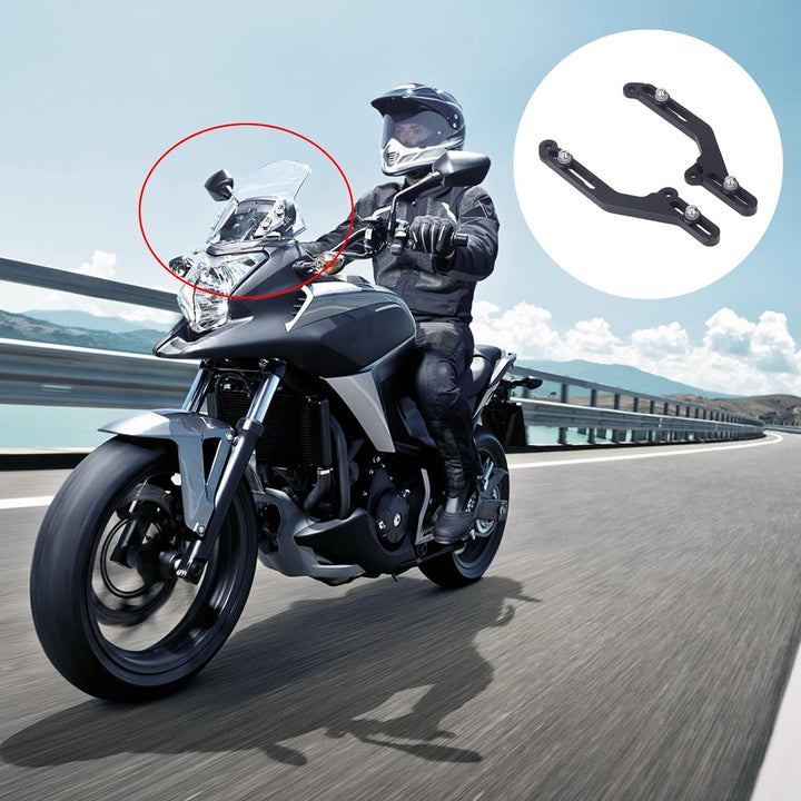 Motorrad-Windschutzscheibenversteller, 1 Paar Verstellbare Motorrad-Windschutzscheibenversteller Win
