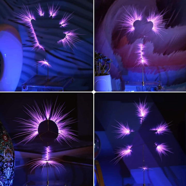 Annadue Musik Tesla Coil Arc Berührbare Drahtlose Übertragung Schwarzer Plasma-Lautsprecher mit Lich