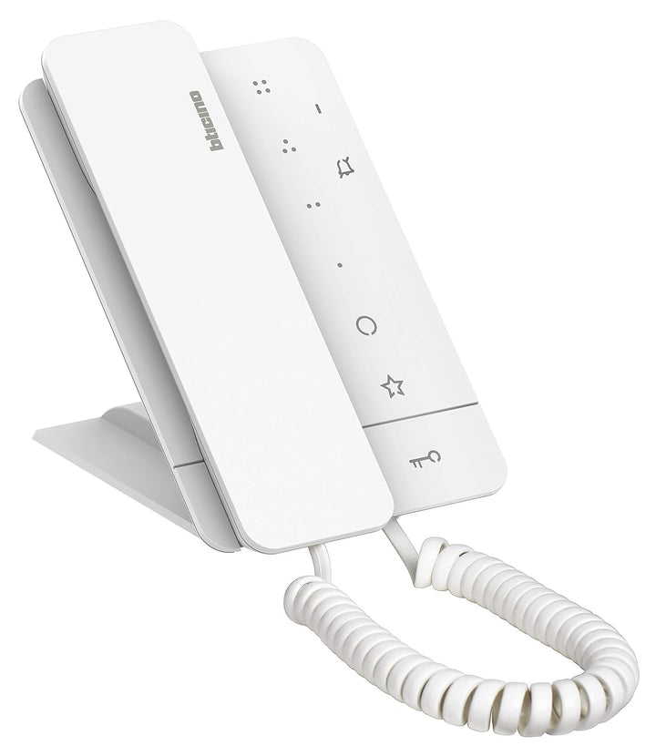 BTICINO, Audio-Türsprechanlage Set Flex’ONE, 2-Draht mit Türstation LINEA 3000, Netzgerät und Hausst