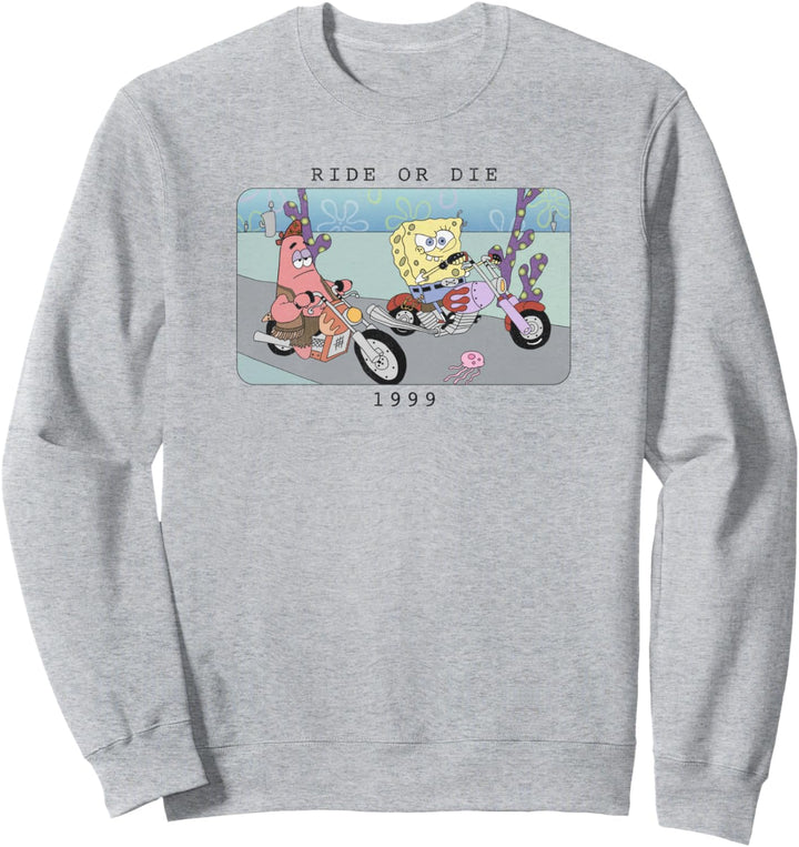 SpongeBob Schwammkopf Patrick SpongeBob Ride Or Die Panel Sweatshirt