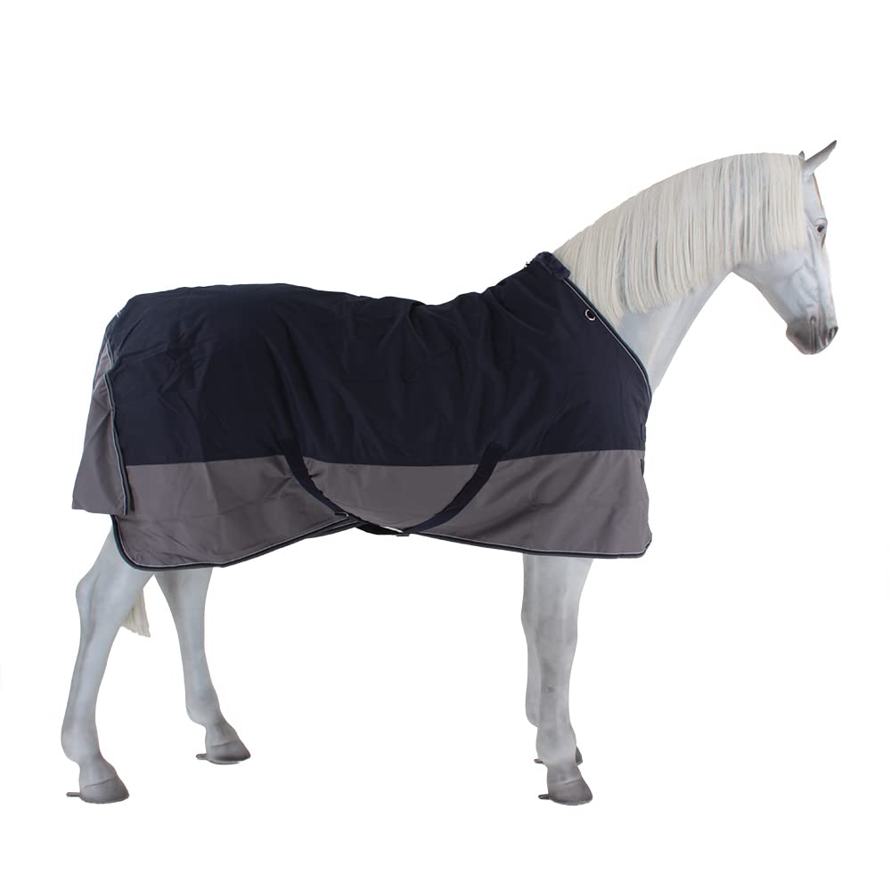 Equi-Theme Winterdecke 50g Füllung 600D TYREX Marineblau/grau marineblau/grau 135cm, marineblau/grau