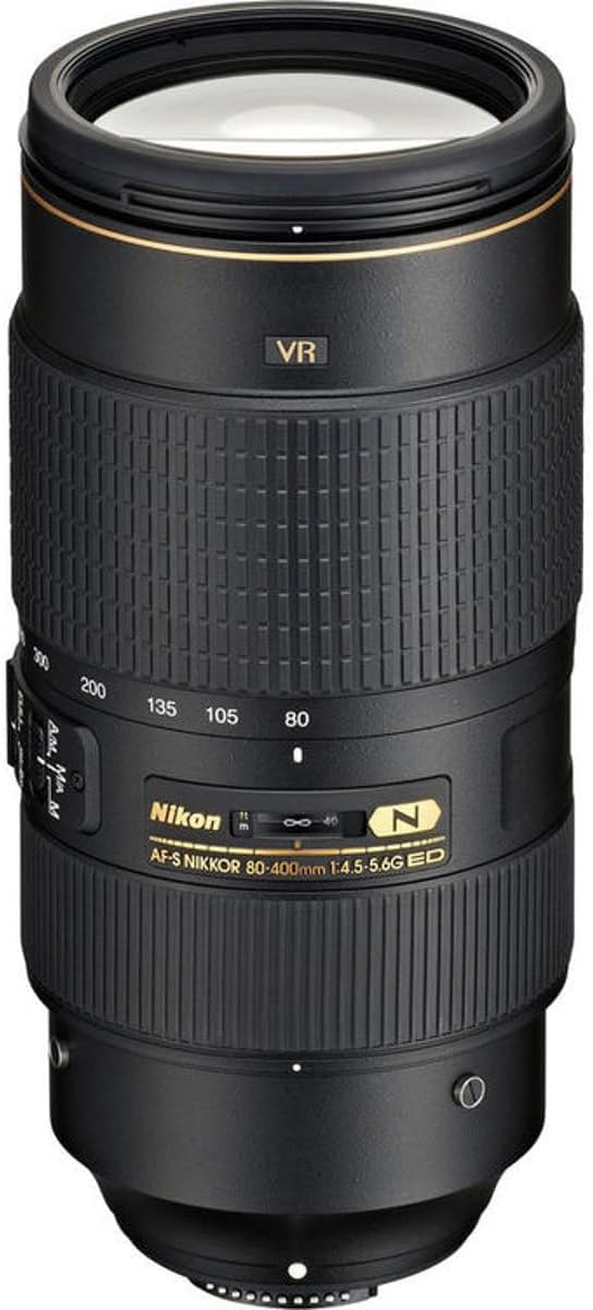 Nikon AF-S NIKKOR 80-400 mm 1:4,5-5,6G ED VR Objektiv (77mm Filtergewinde) 80-400 mm f/4.5-5.6G Einz