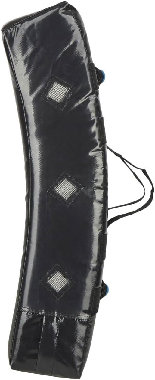 Schlagpolster Pro Gekrümmt - Mit 4 Griffen - 75 x 35 x 18 cm - Kunstleder schwarz
