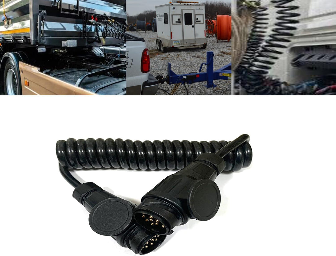 JVJ Spiralkabel Verlängerungskabel 3M 13-13 polig 13-polig Auf 13- polig Anhängerkabel