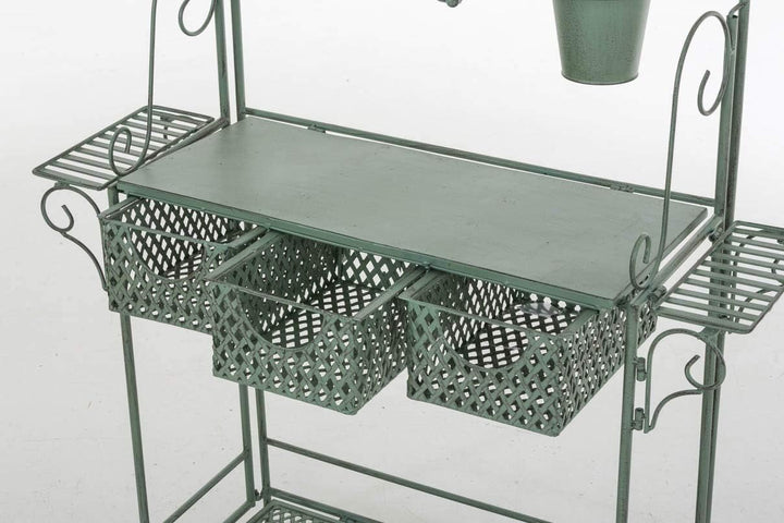 CLP XL-Pflanzenregal SHINE I Blumenregal mit 4 Ablageflächen und extra Halterungen für Blumentöpfe I