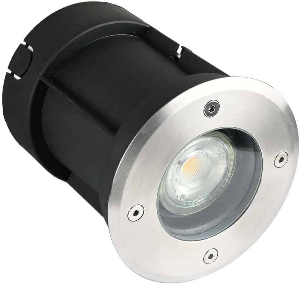 VBLED LED Bodeneinbaustrahler 12V AC mit 5W LED Leuchtmittel Warmweiss
