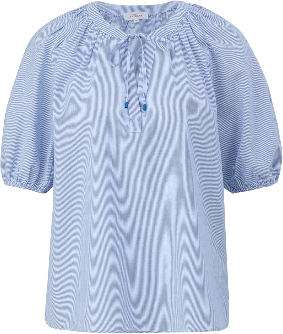 s.Oliver Streifenbluse aus Viskosemix 42 55h5_royalblau, 42 55h5_royalblau